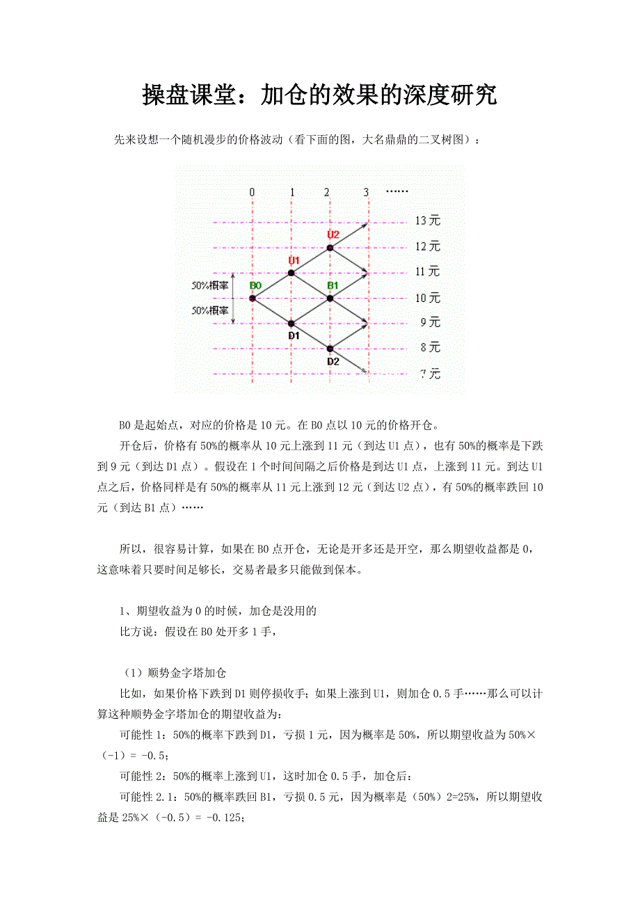 操盘课堂：加仓的效果的深度研究_第1页