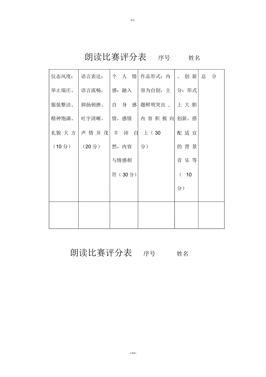 爱我中华”演讲比赛活动方案_第4页