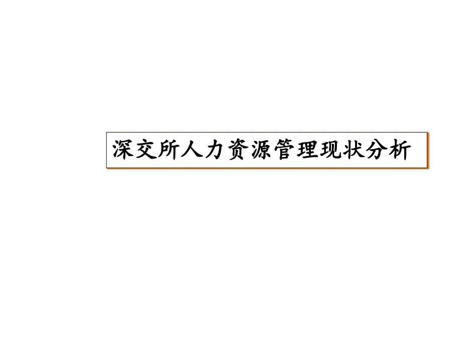 《深圳证券交易所人力资源管理咨询项目现状分析报告》62页_第5页