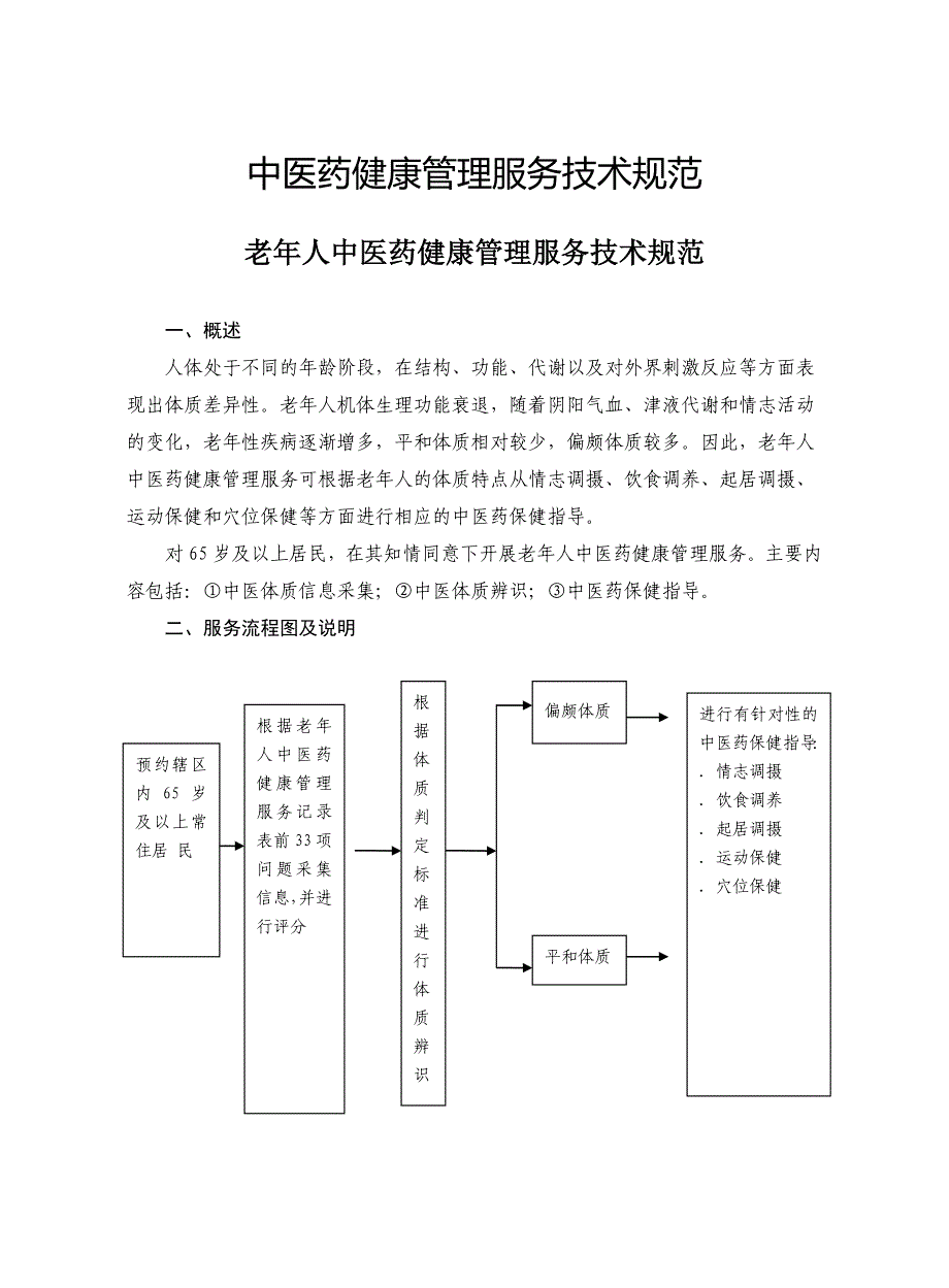 中医药健康管理服务技术规范118_第1页