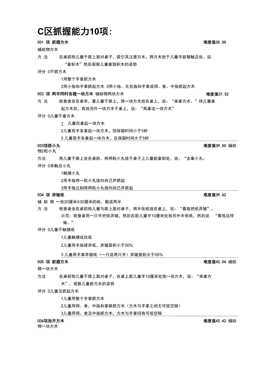 FMFM精细运动量表_第4页