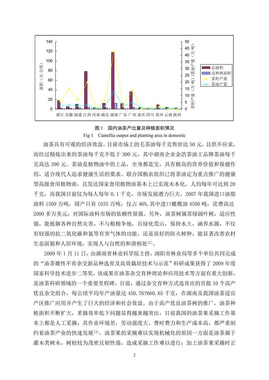 毕设论文---茶油振动采收机举升部件的虚拟样机设计.doc_第2页