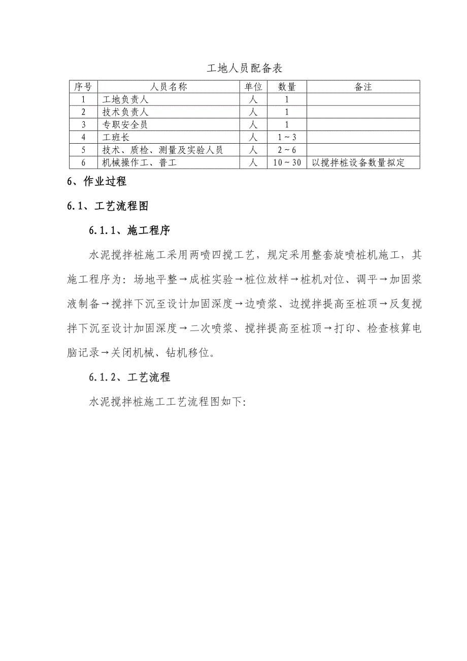 水泥搅拌桩综合施工作业基础指导书_第5页