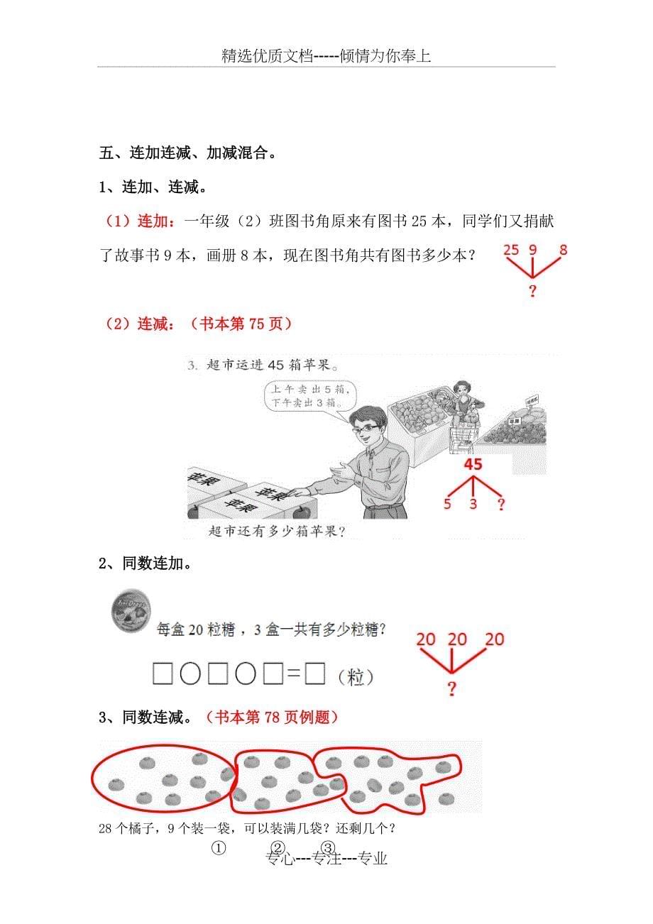 一年级下册数学解决问题题型归纳_第5页