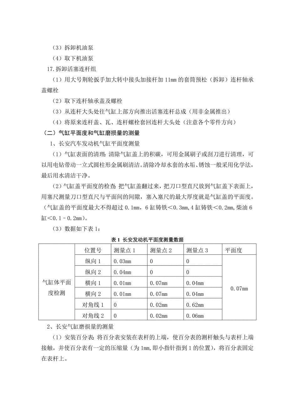 汽车发动机拆装报告_第5页