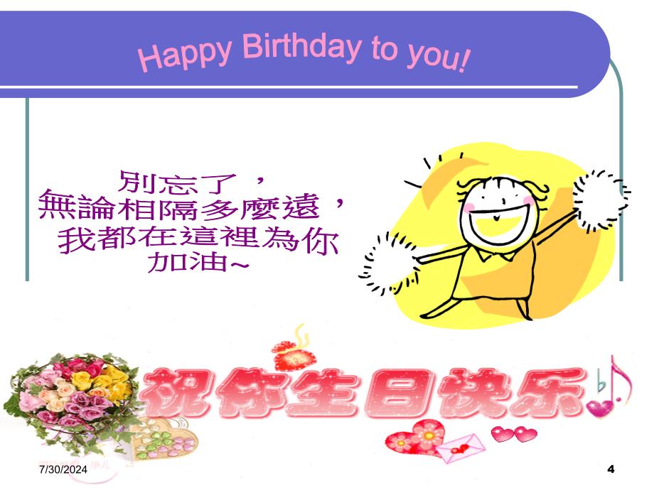 送朋友的生日祝福(PPT)_第4页