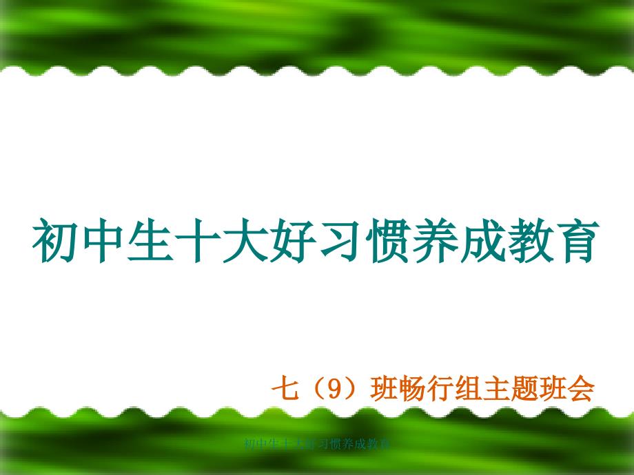 初中生十大好习惯养成教育_第3页