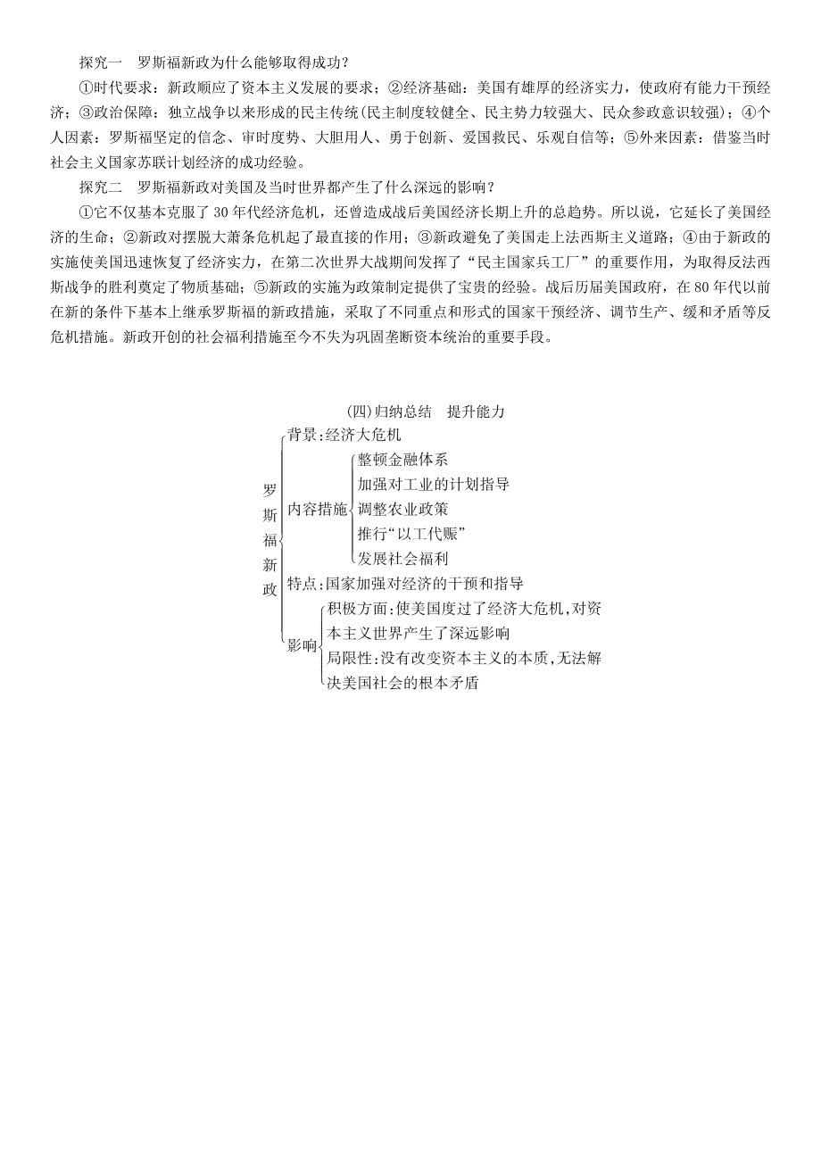 九年级历史下册第四单元经济大危机和第二次世界大战第13课罗斯福新政教案2新人教版_第2页