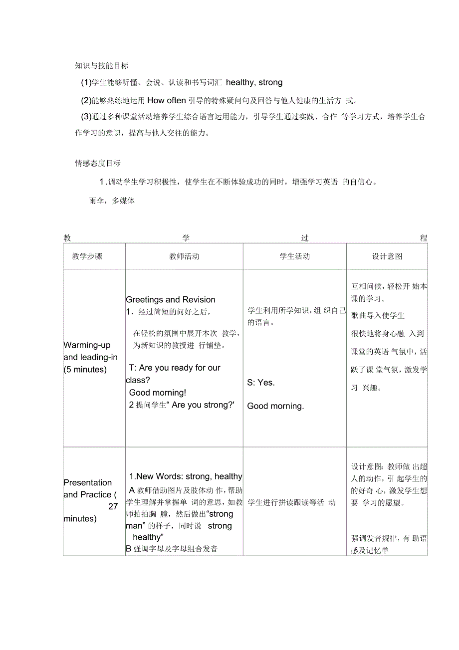 新冀教版六年级英语下册《Unit2GoodHealthtoYou!Lesson7AlwaysHaveBreakfast!》教案_23_第2页