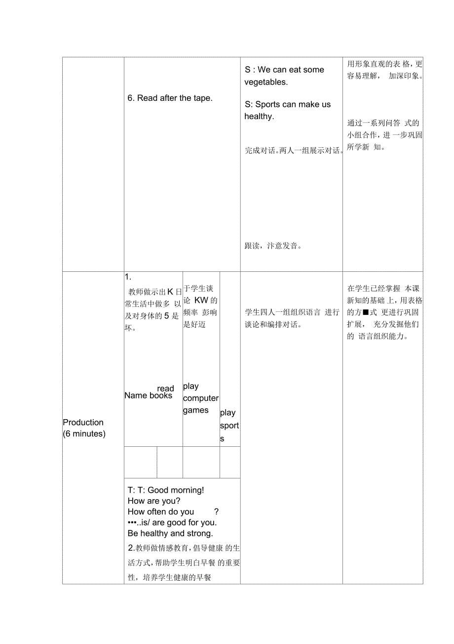 新冀教版六年级英语下册《Unit2GoodHealthtoYou!Lesson7AlwaysHaveBreakfast!》教案_23_第5页