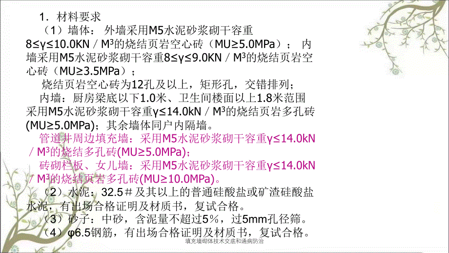 填充墙砌体技术交底和通病防治课件_第3页