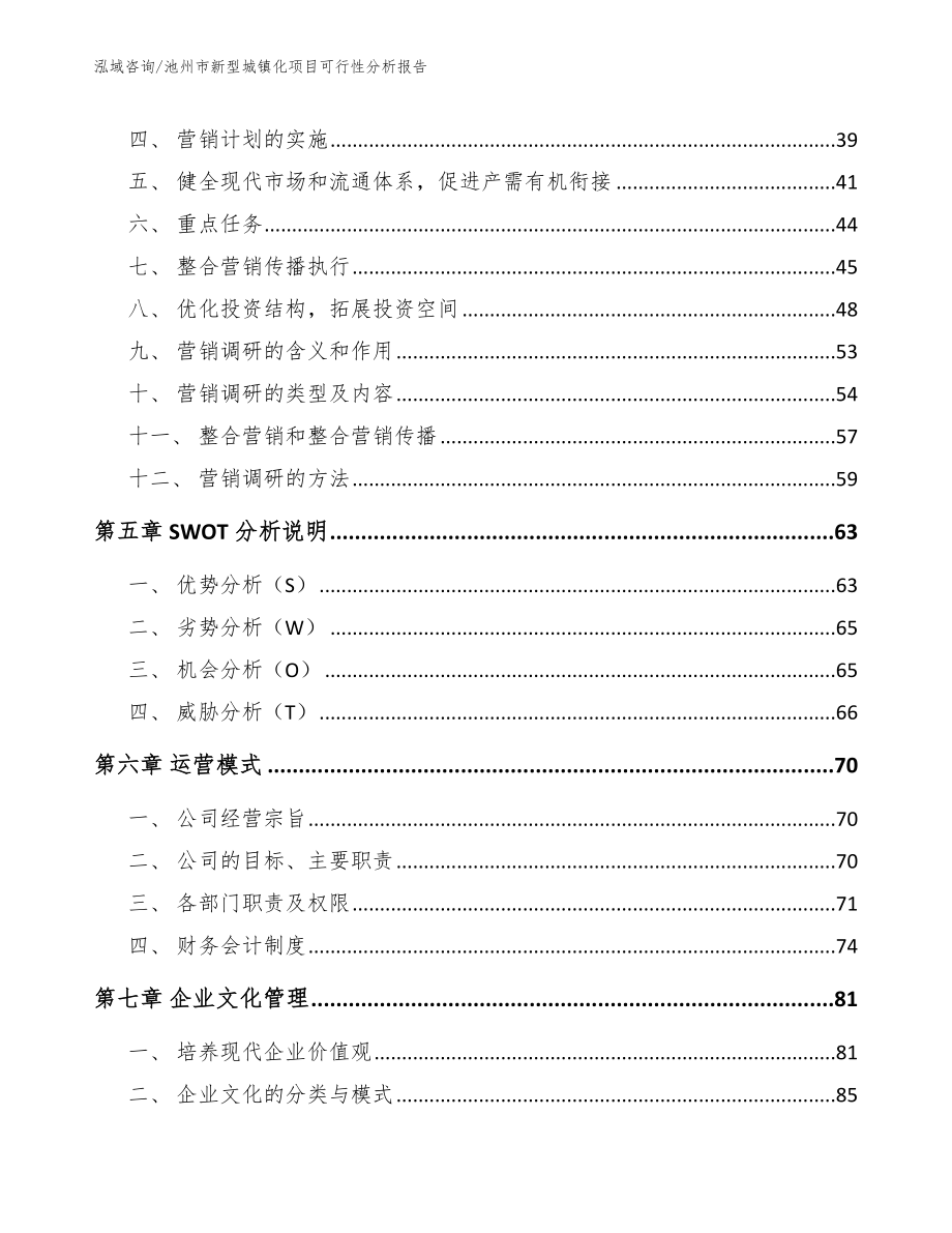 池州市新型城镇化项目可行性分析报告_范文_第3页