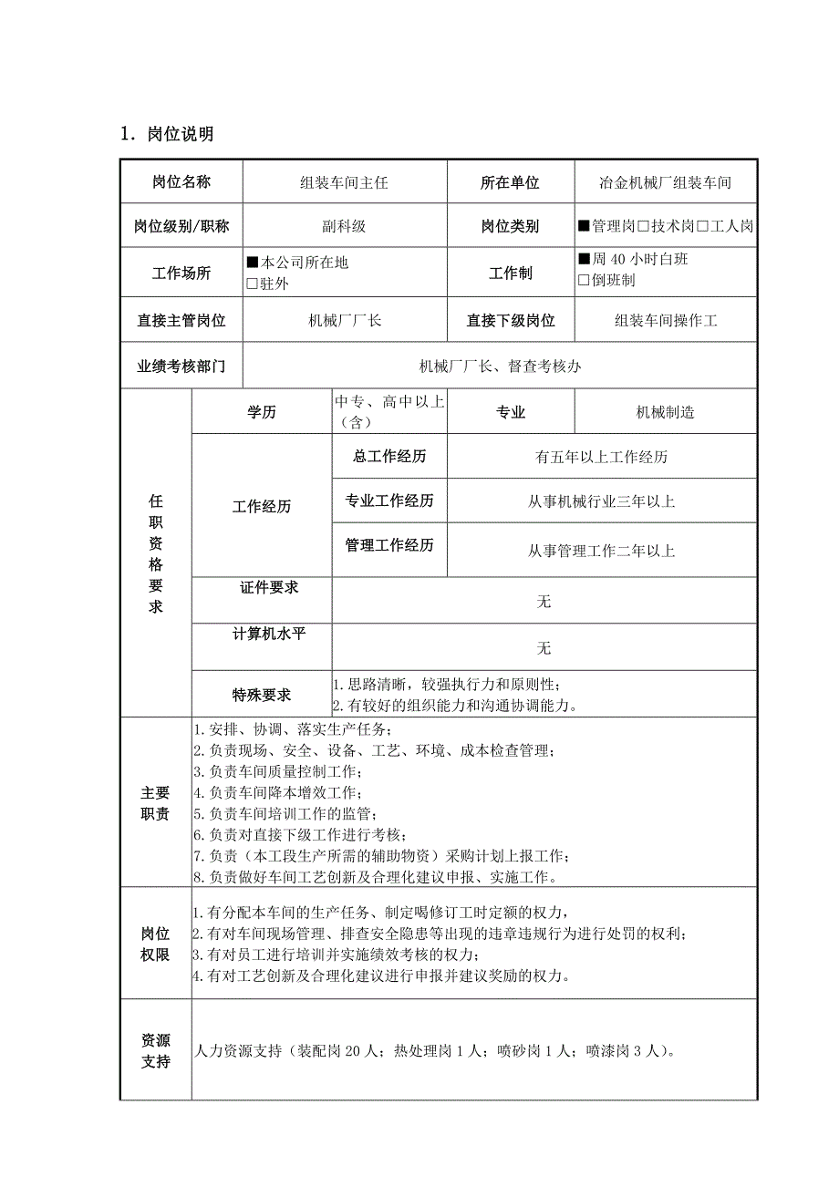 机械厂组装车间主任岗标准_第2页