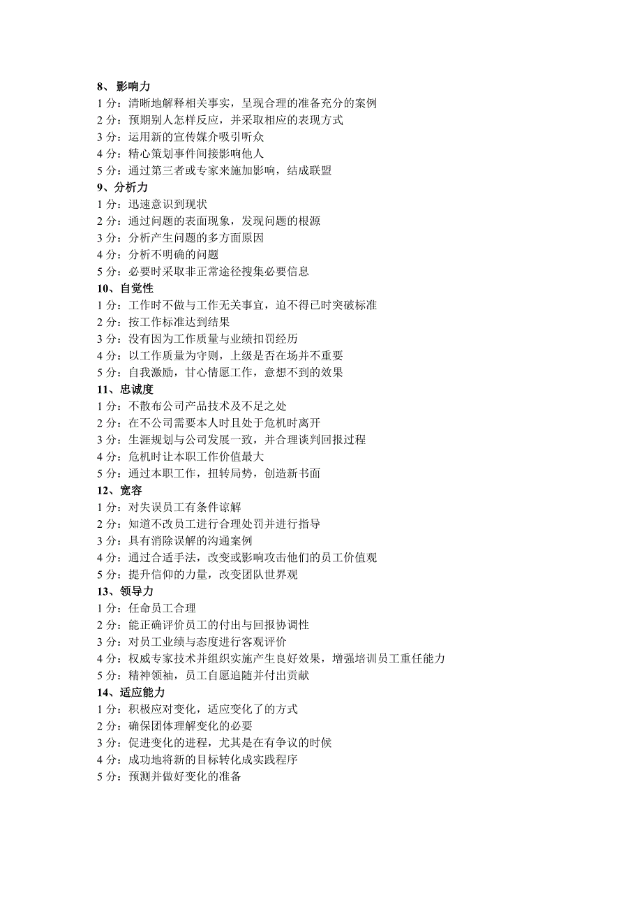 态度指标21种胜任力型主动性.doc_第2页