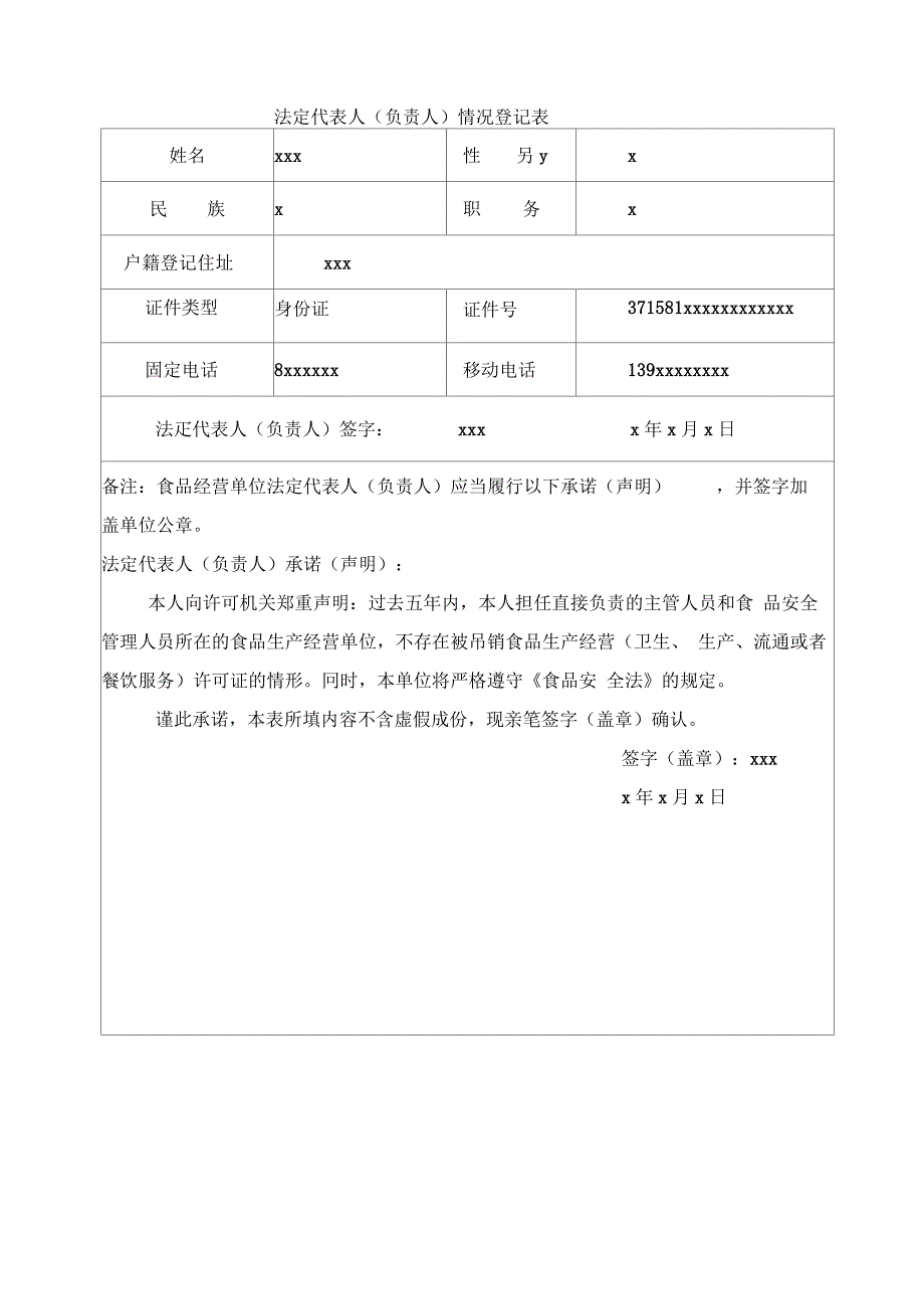 《食品经营许可证》申请书示范_第3页