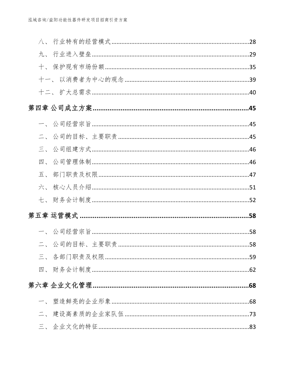 益阳功能性器件研发项目招商引资方案【模板参考】_第2页