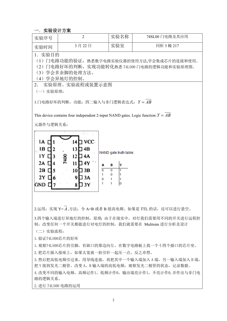 74LS00门电路及其运用.doc_第2页