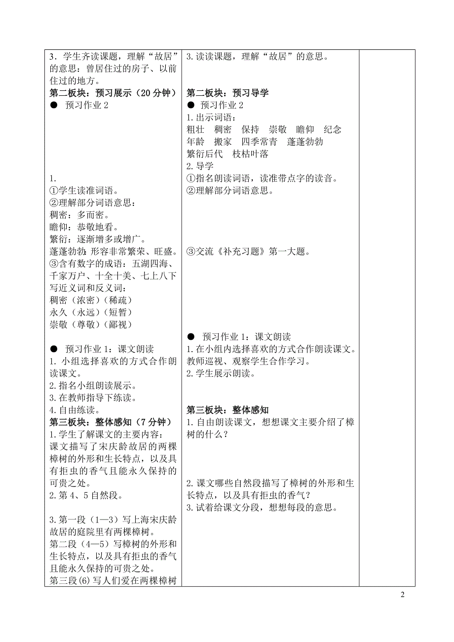 《宋庆龄故居的樟树》教学设计.doc_第2页