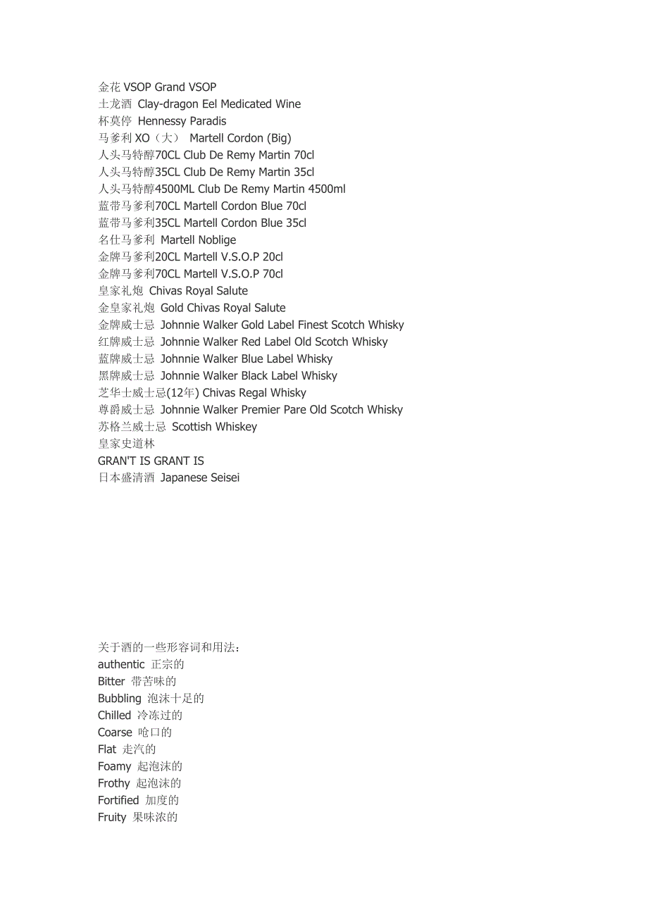 (精品)酒名（中英对照）_第3页