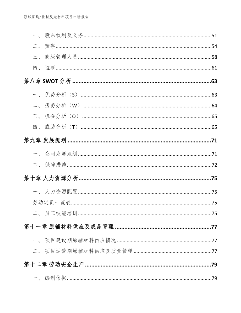 盐城反光材料项目申请报告_第3页