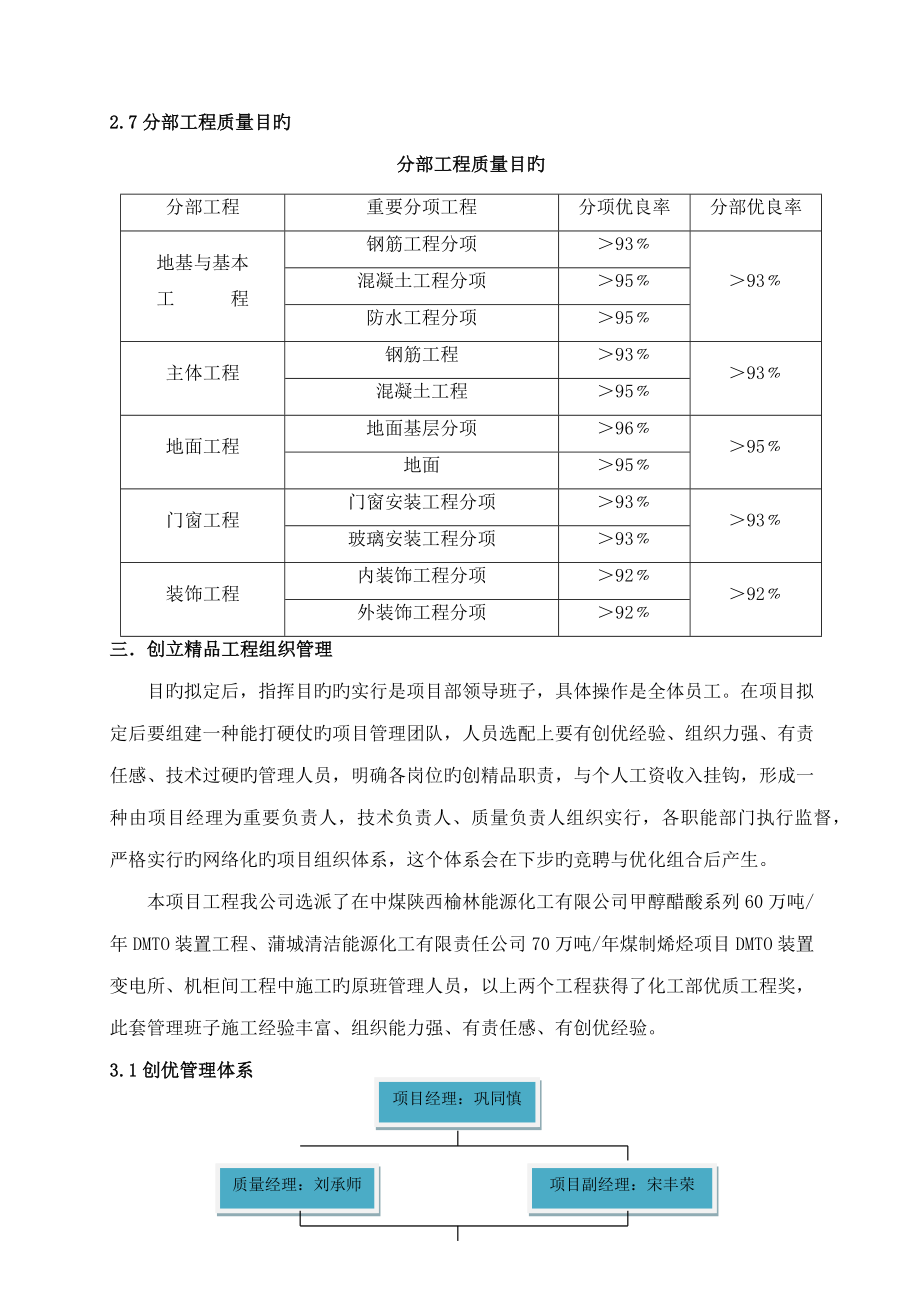 甲醇深加工装置优质建筑关键工程创建精品实施专题方案_第3页