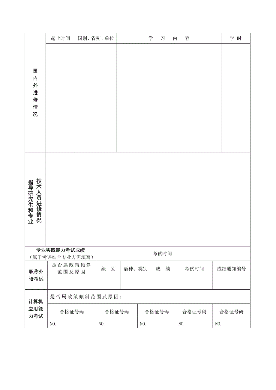 广东专业技术资格评审表_第4页