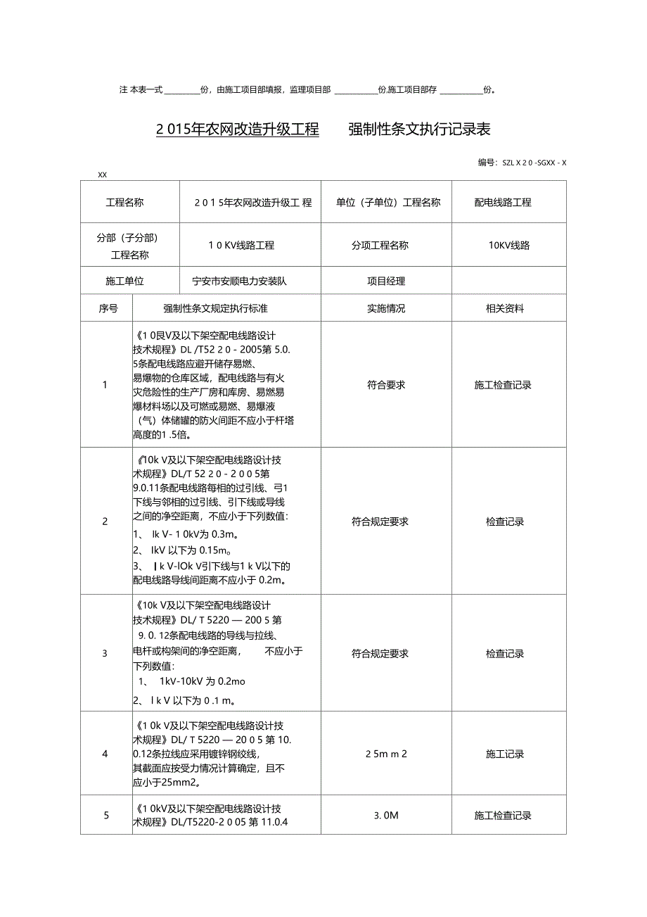 配网强制性条文执行记录新版_第4页