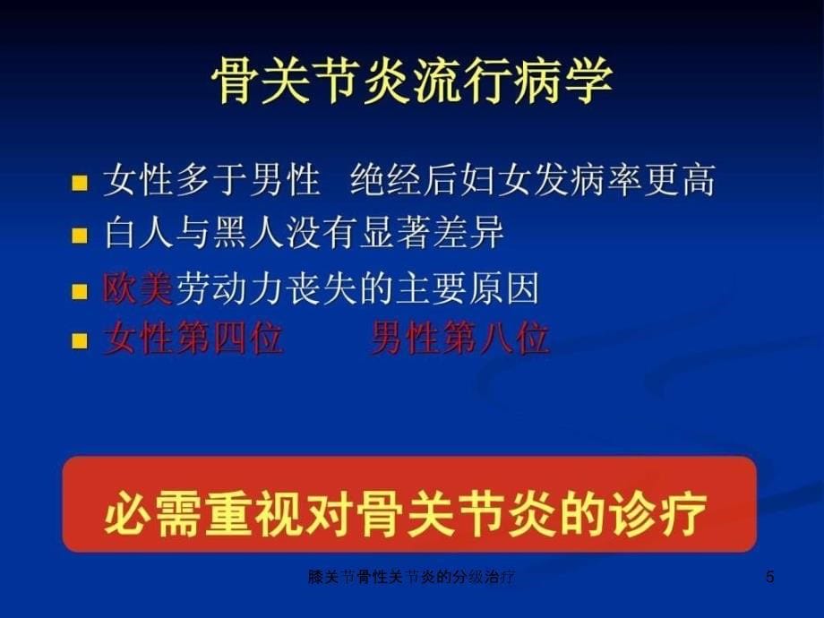 膝关节骨性关节炎的分级治疗课件_第5页