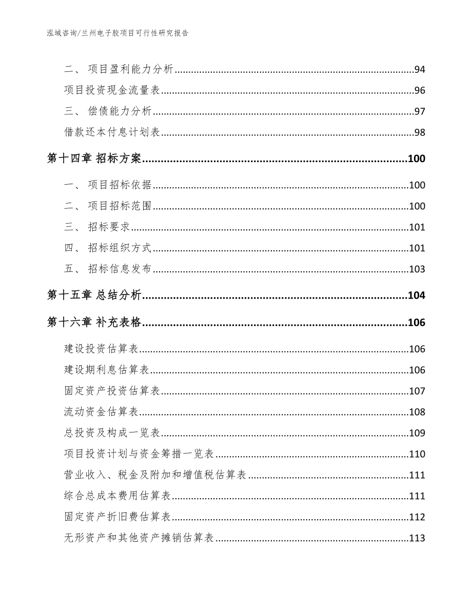 兰州电子胶项目可行性研究报告【范文】_第5页