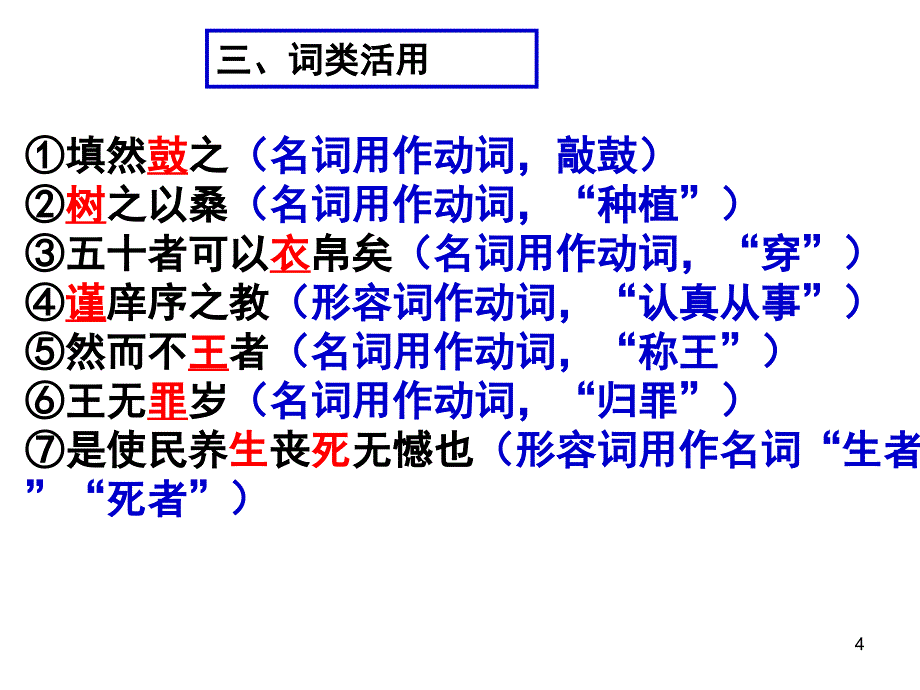 寡人之于国也知识点梳理整理PPT精品文档_第4页