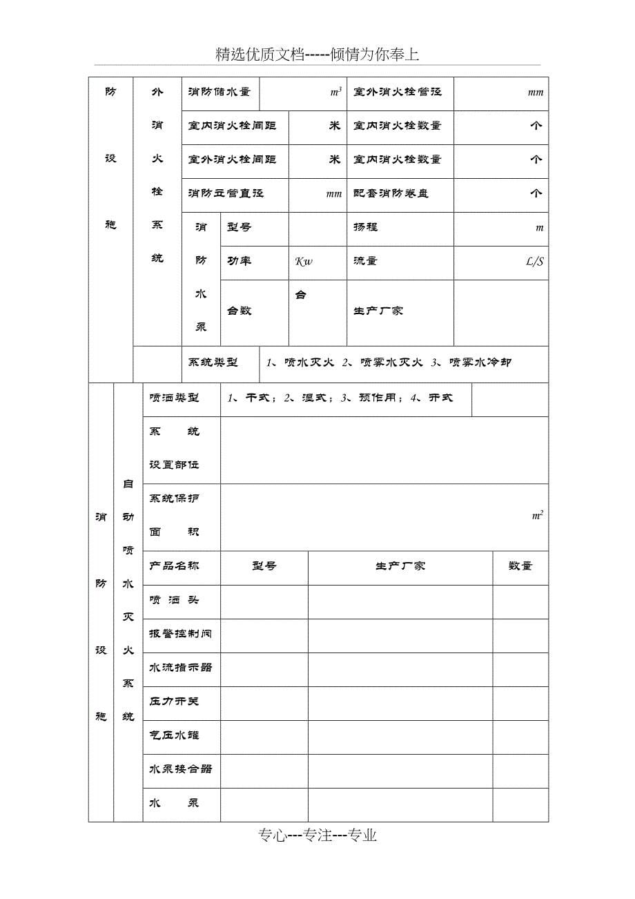 消防工程验收申请报表_第5页