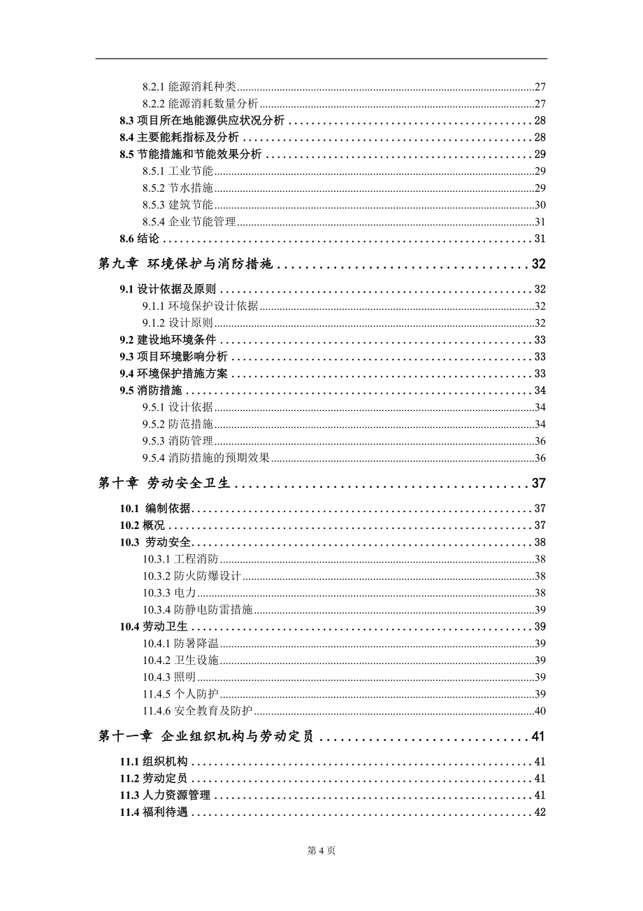 钒钛金属生态产业园标准化厂房及基础设施配套项目可行性研究报告写作模板_第4页