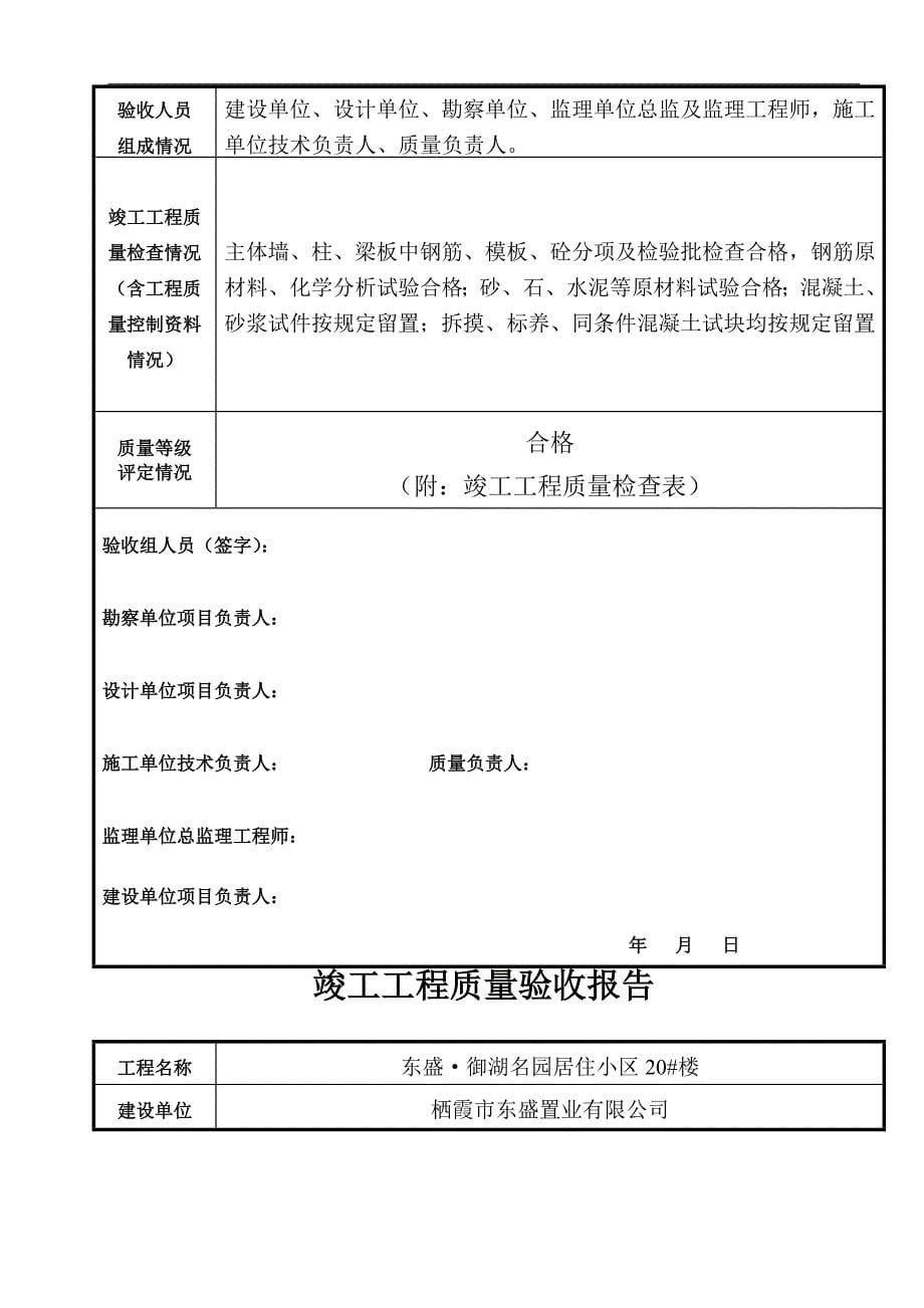 精品资料（2021-2022年收藏）竣工工程质量验收报告_第5页