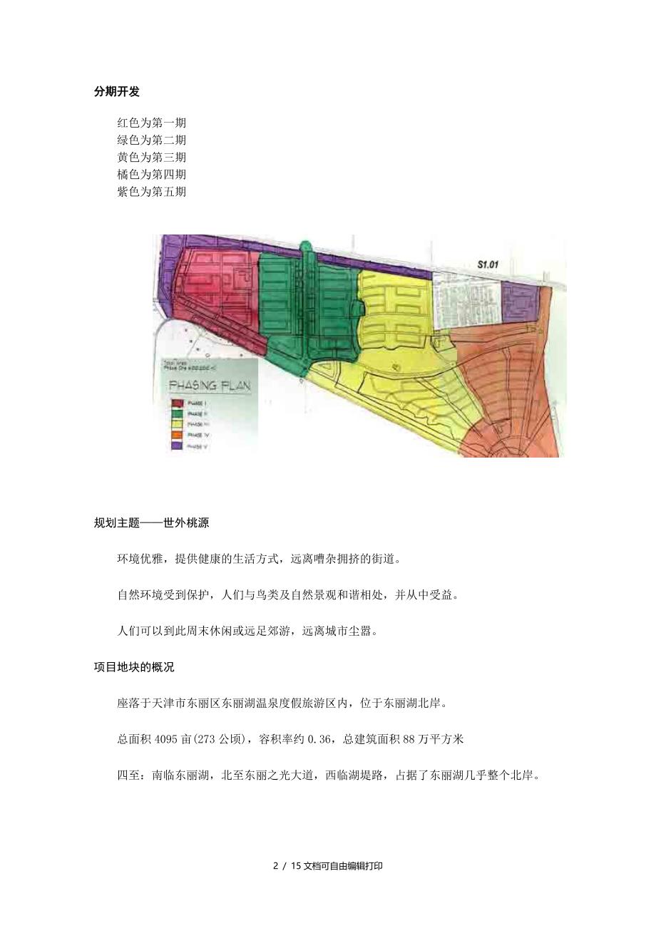 万科东丽湖规划与定位分析_第2页