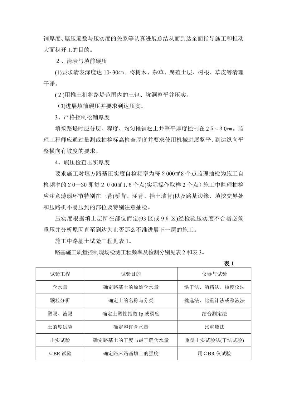 高速公路项目土建工程监理实施细则_第5页