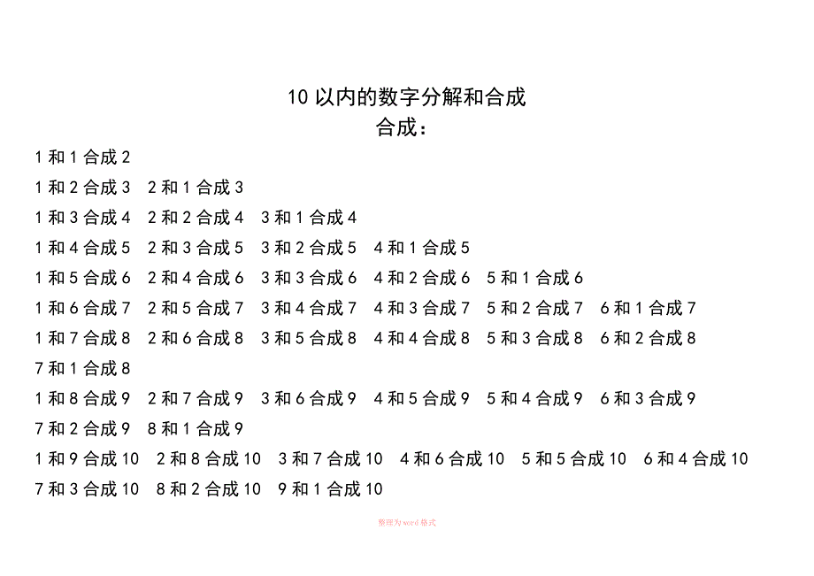 10以内的数字分解和合成_第2页