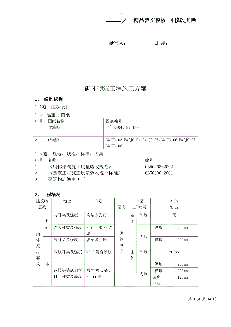 20墙砌筑施工方案_第1页