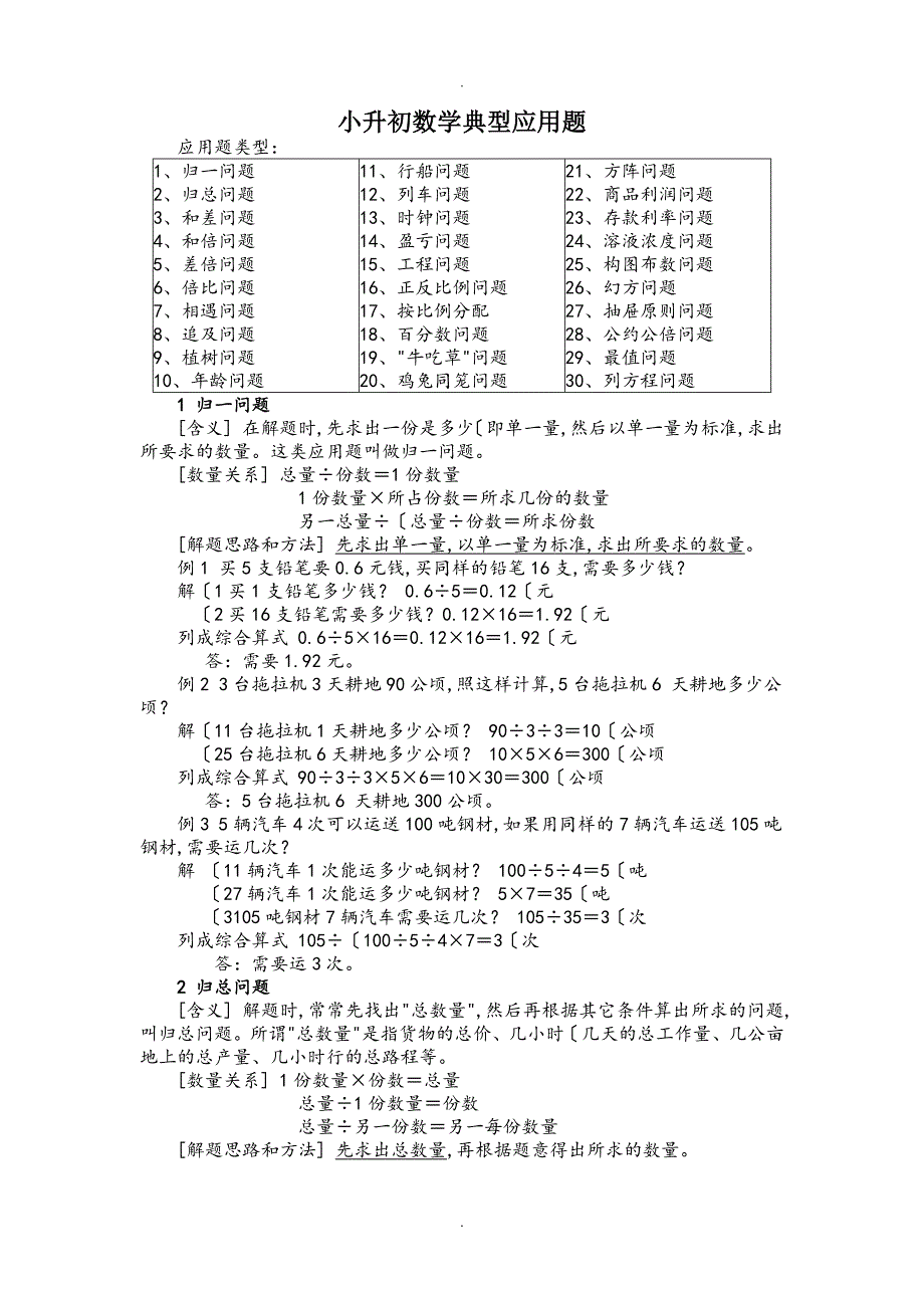 小升初数学典型应用题(可用]_第1页