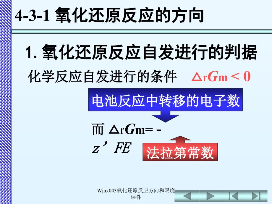 Wjhx043氧化还原反应方向和限度课件_第2页