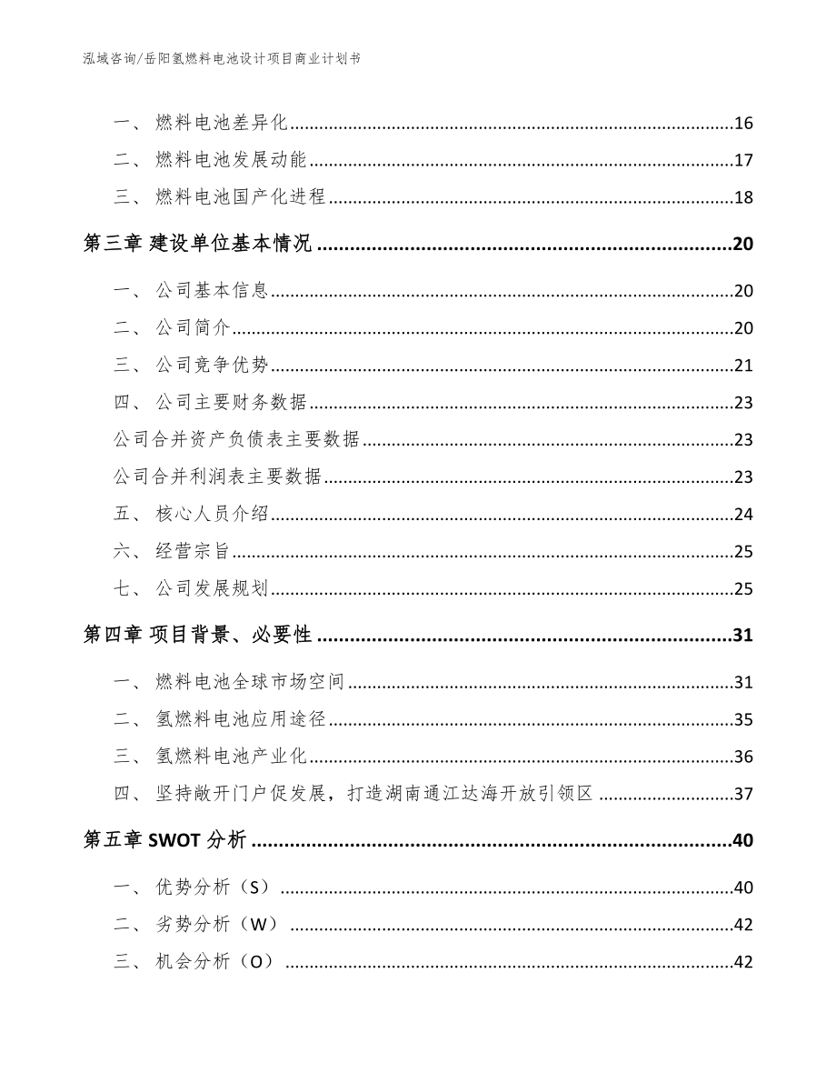 岳阳氢燃料电池设计项目商业计划书_第4页