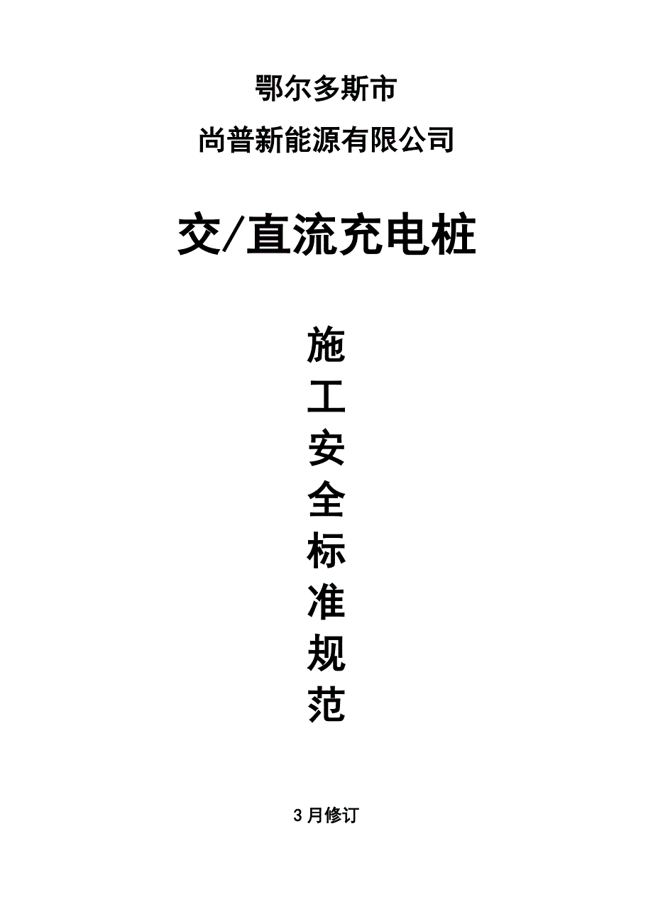 充电桩综合施工安全重点标准基础规范_第1页