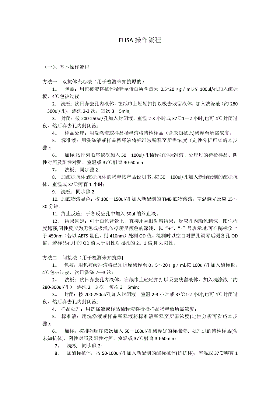 ELISA操作流程_第1页