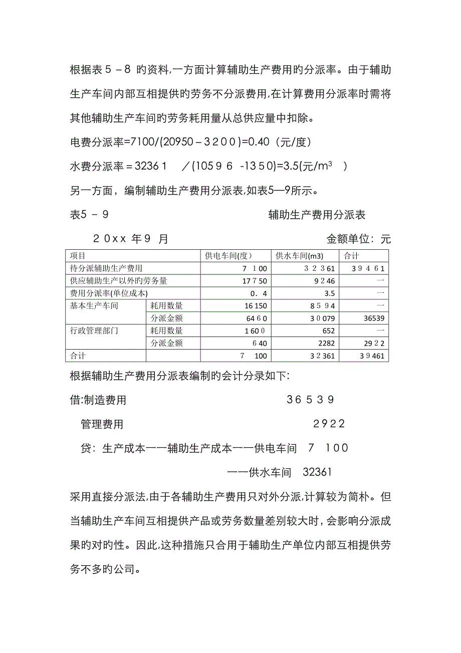 辅助生产费用的分配(5种分配方法 例题)_第2页