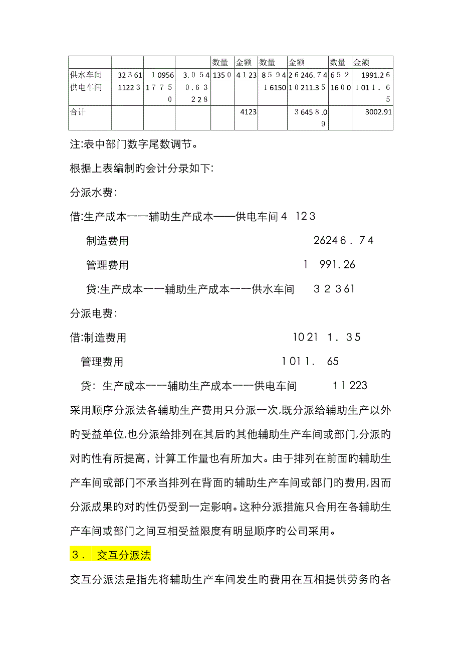 辅助生产费用的分配(5种分配方法 例题)_第4页