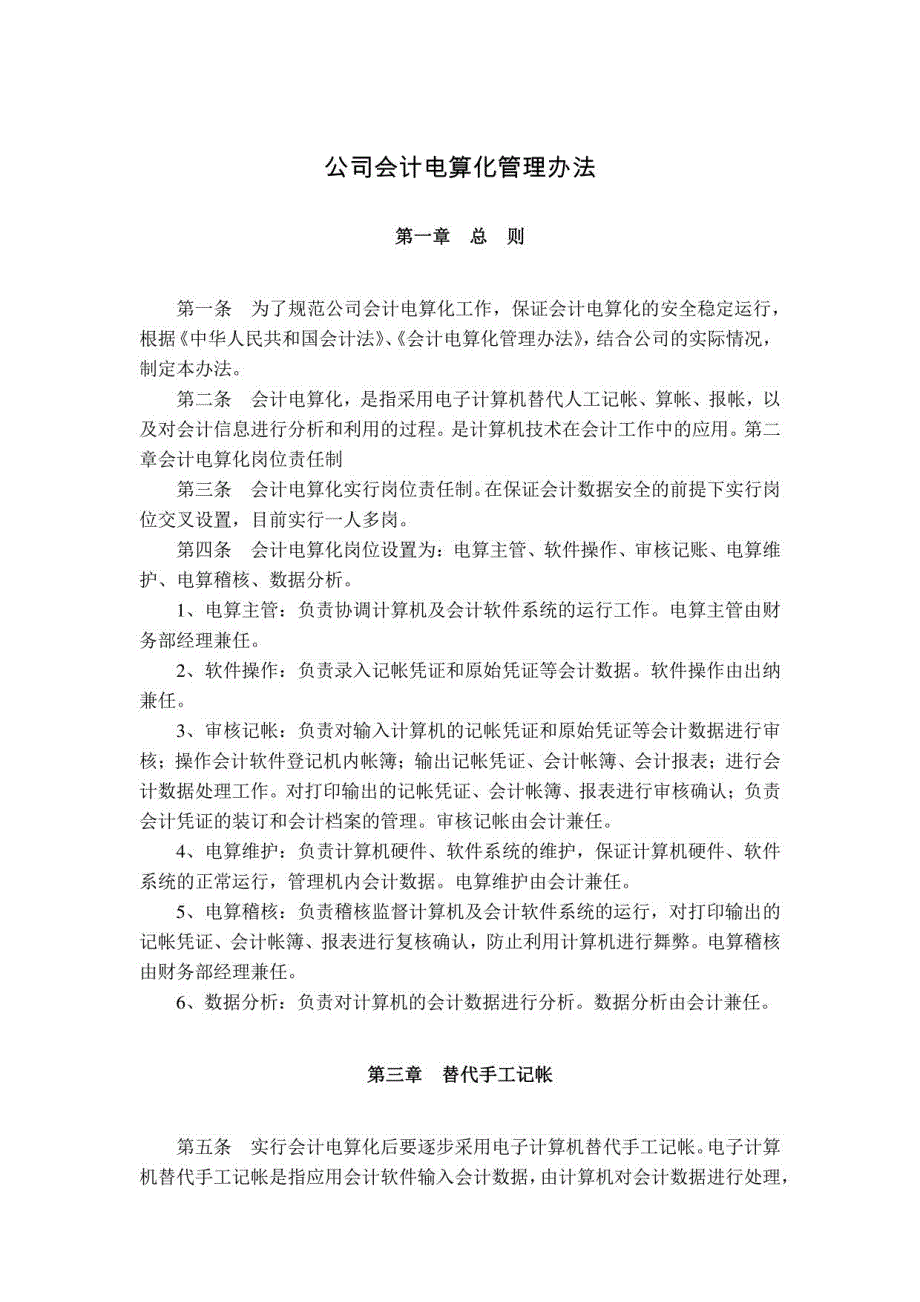 公司会计电算化管理办法_第1页