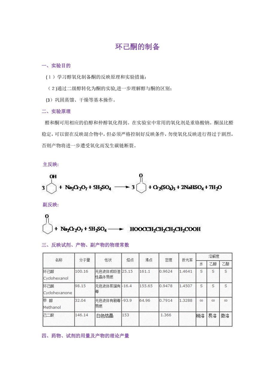 环己酮的制备_第1页
