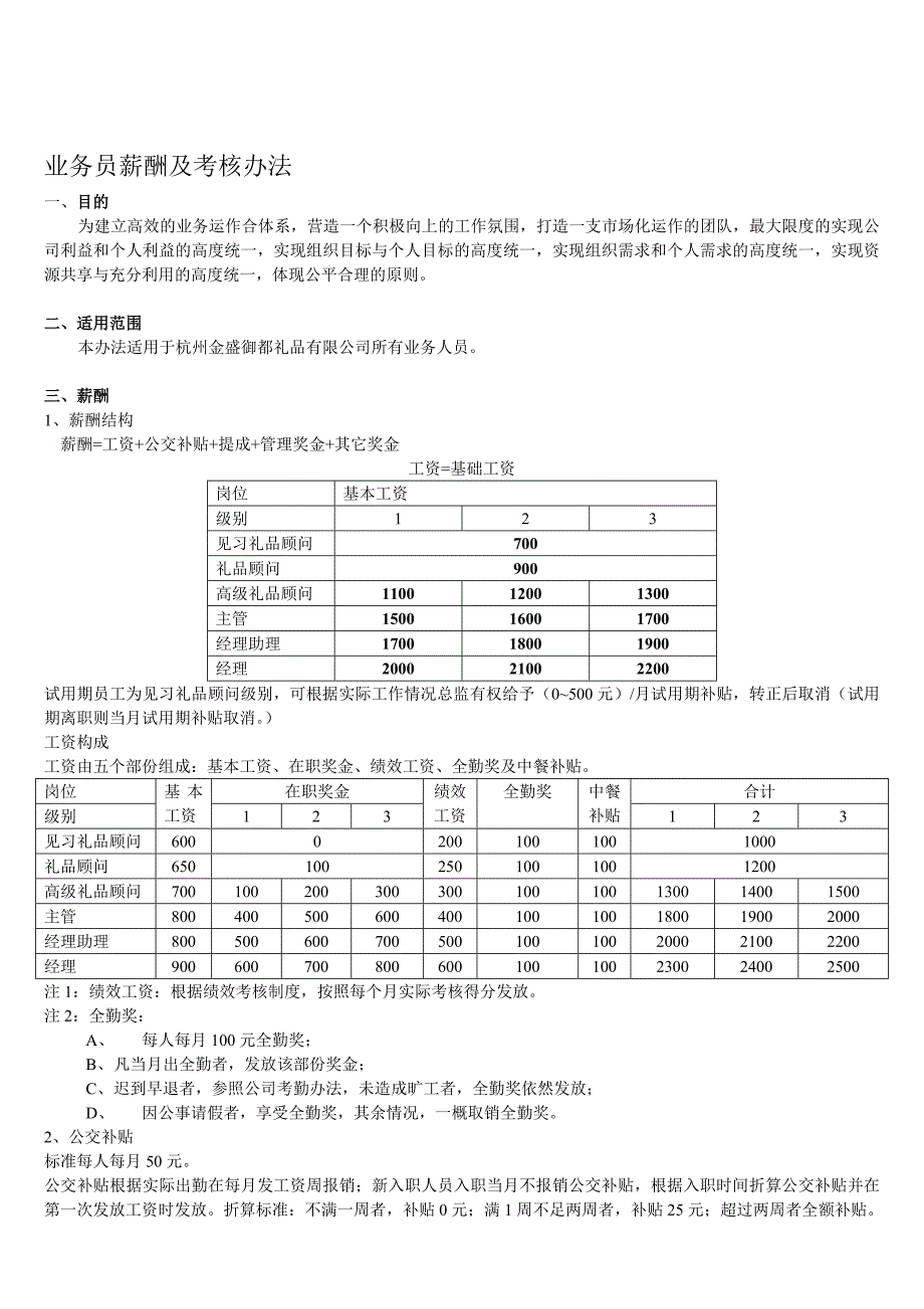 业务员薪酬及考核办法.doc_第1页