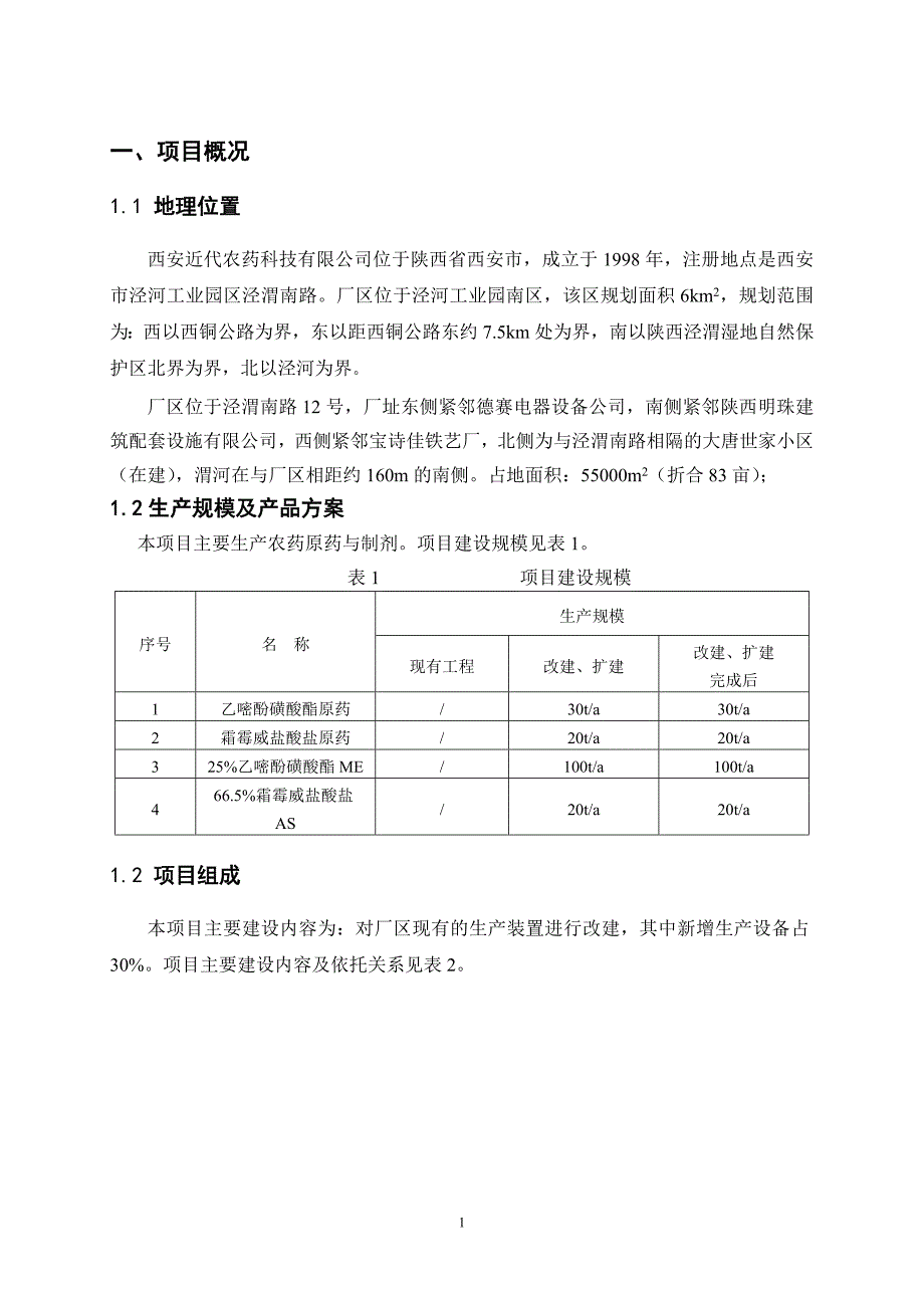 农用杀菌剂生产线建设项目环境影响报告书简本.doc_第3页