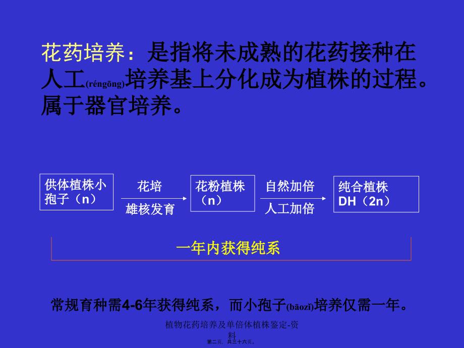 植物花药培养及单倍体植株鉴定资料课件_第2页