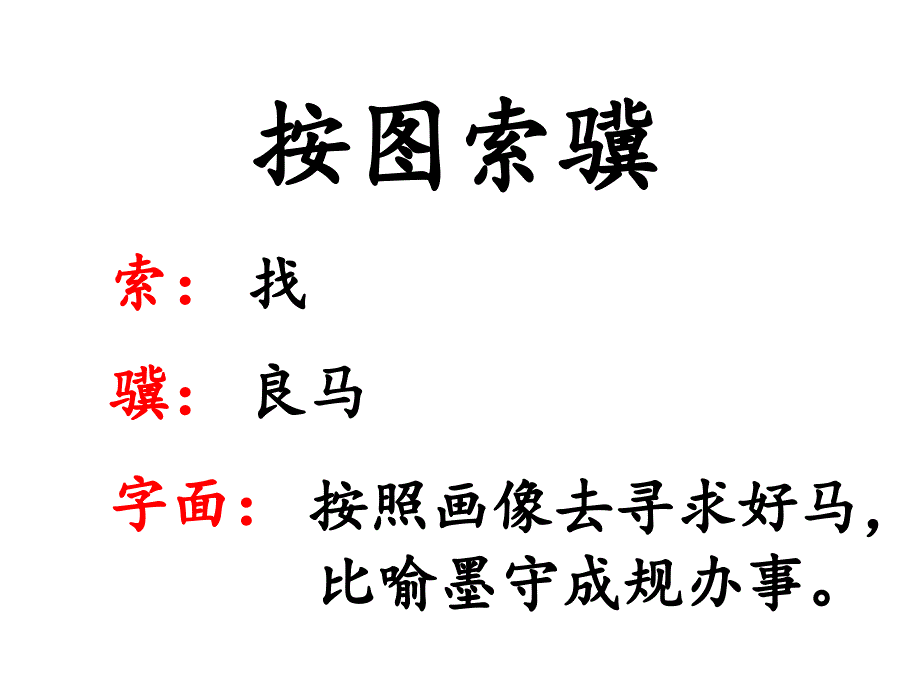 成语“按图索骥”微课教学_第4页